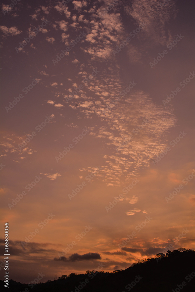 Fototapeta premium Atardecer en mirador 