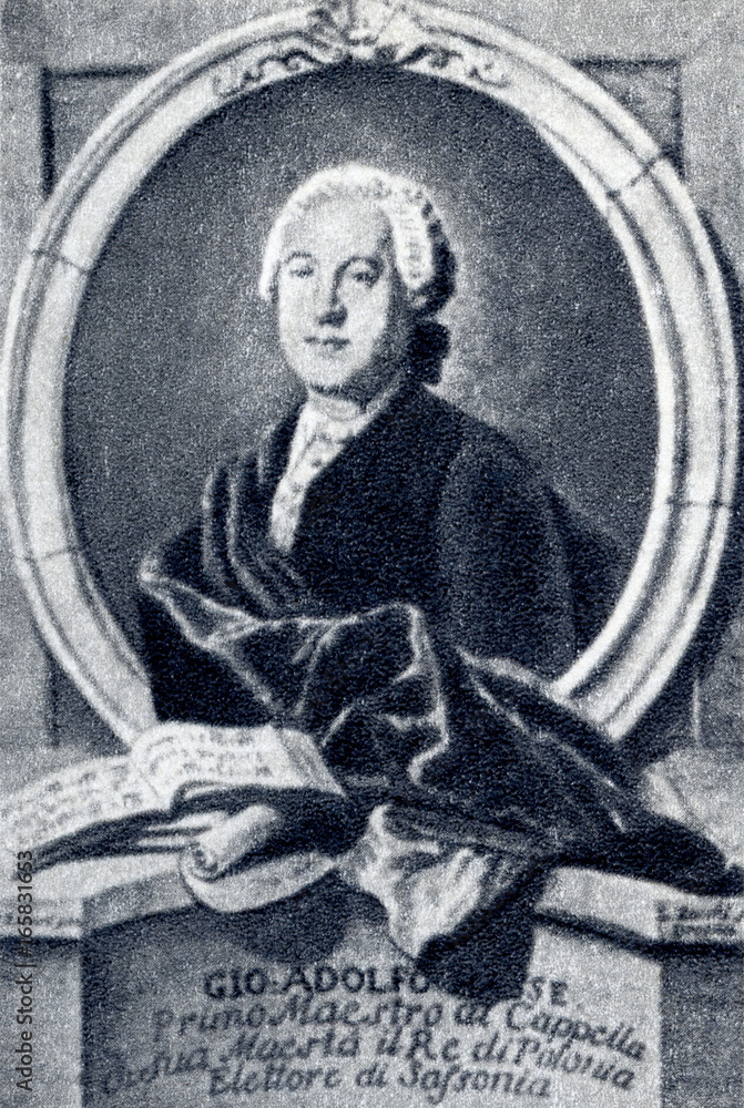 Fototapeta premium Johann Adolph Hasse (1699 – 1783), German composer, singer and teacher of music