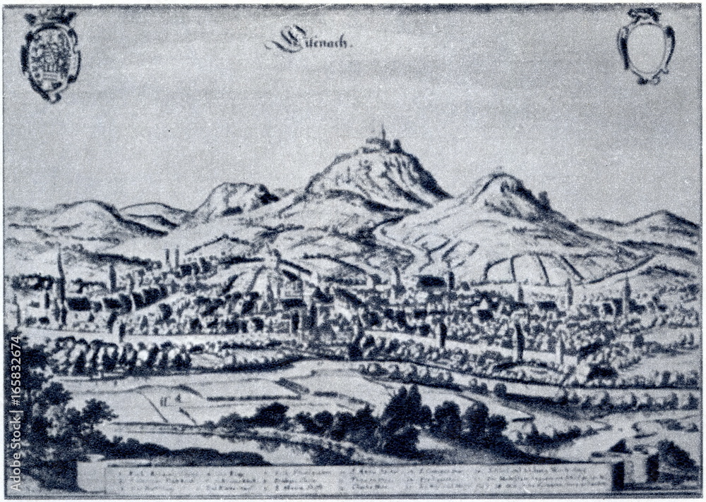 Eisenach, Germany, at Bach's lifetime
