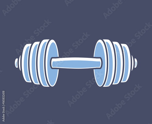 Dumbbell icon. Gym symbol .