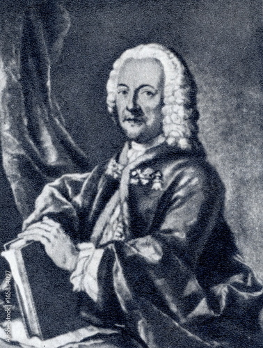 Georg Philipp Telemann (1681-1767), German Baroque composer and multi-instrumentalist (Louis Michael Schneider, 1750)