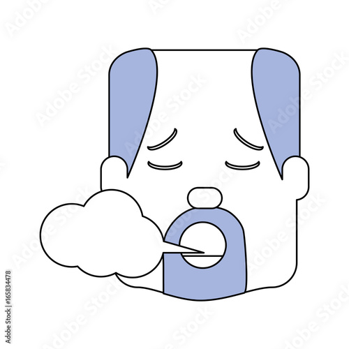 Man smoking cartoon