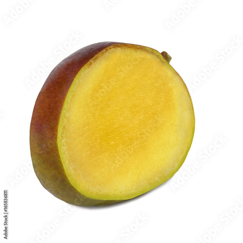 One large piece of sliced mango