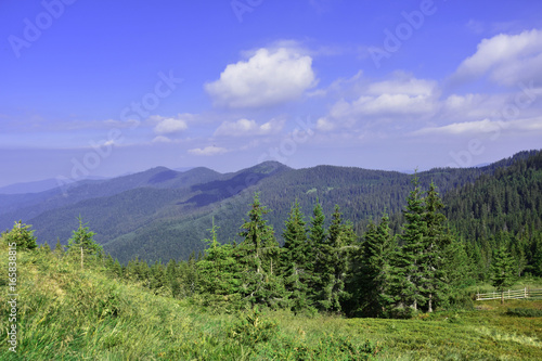 Mountains in summer, mountain landscape.