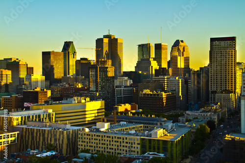The skyline of Montreal 