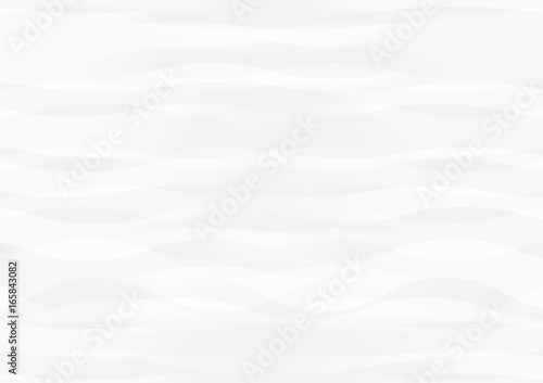 Abstract white waves overlap on gray background