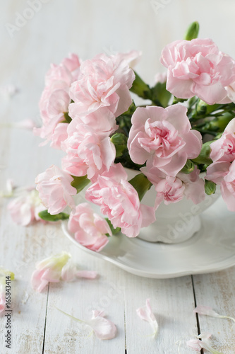 Carnation in cup