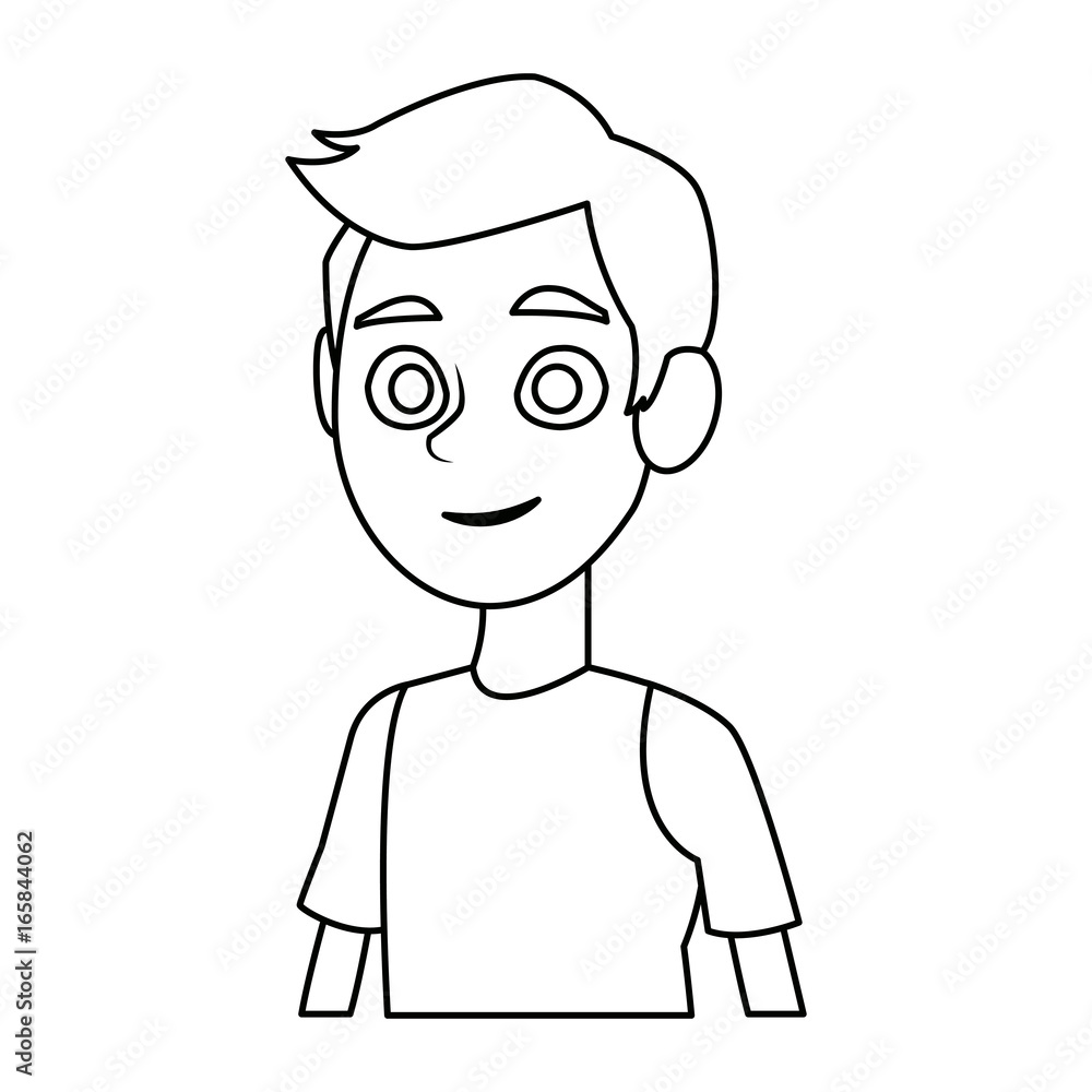 portrait young boy student person portrait young boy student person
