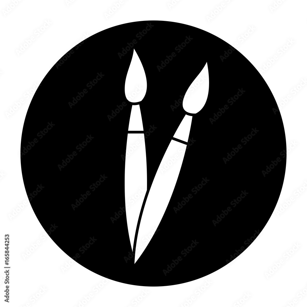 artistic paint brush tool object handle element artistic paint brush tool object handle element