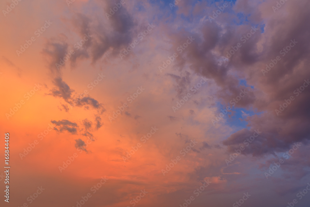 Clouds at sunset
