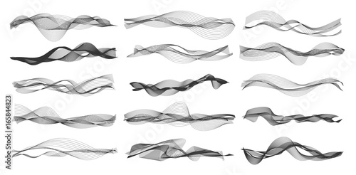 Vector music sound waves