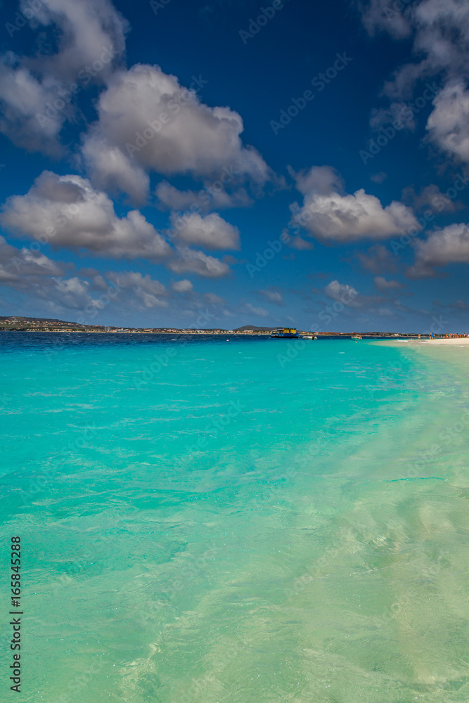 Klein Bonaire Beach, capture in this beautiful island close to the Capital of Bonaire, Kralendijk island of the Netherlands Caribbean, with its paradisiac beaches and water.