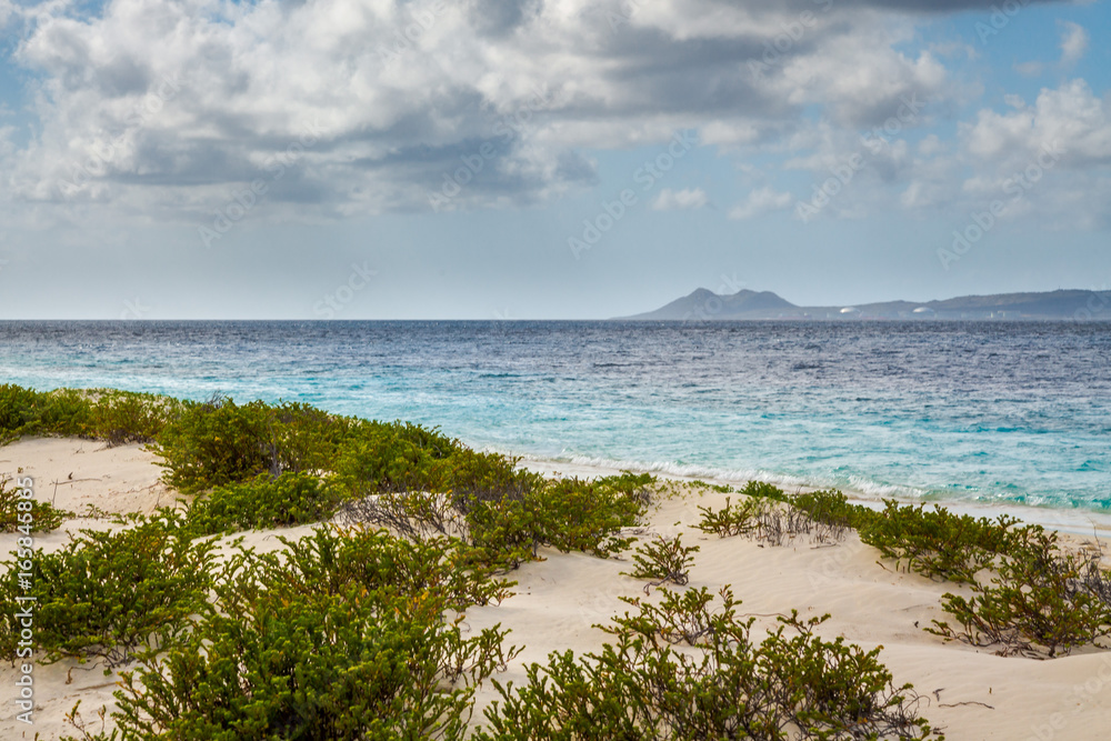 Klein Bonaire Beach, capture in this beautiful island close to the Capital of Bonaire, Kralendijk island of the Netherlands Caribbean, with its paradisiac beaches and water.