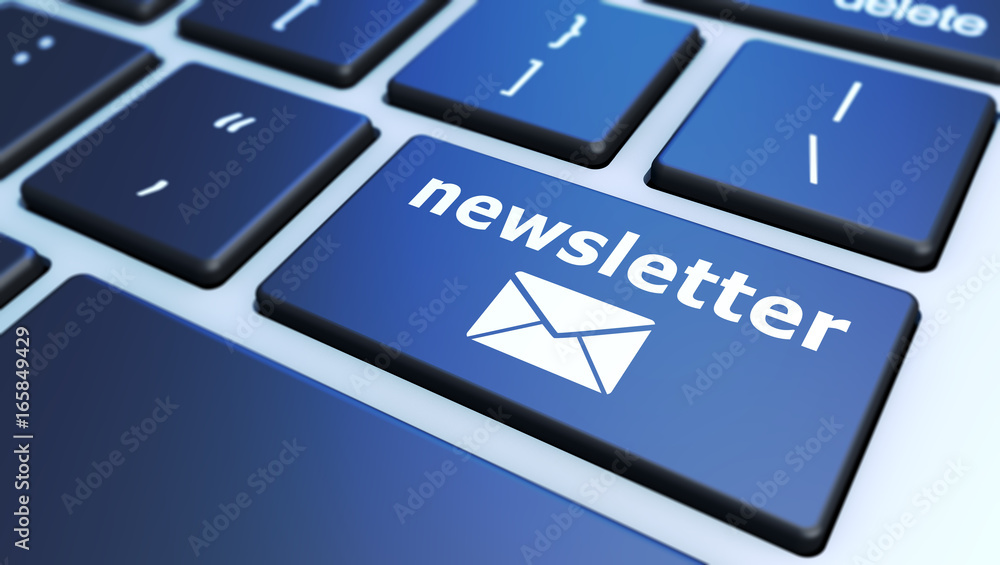 Fototapeta premium Newsletter Computer Keyboard