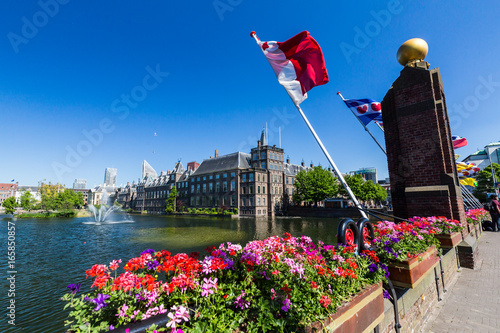 Foto View of Hofvijver Lake in the city center of Den Haag