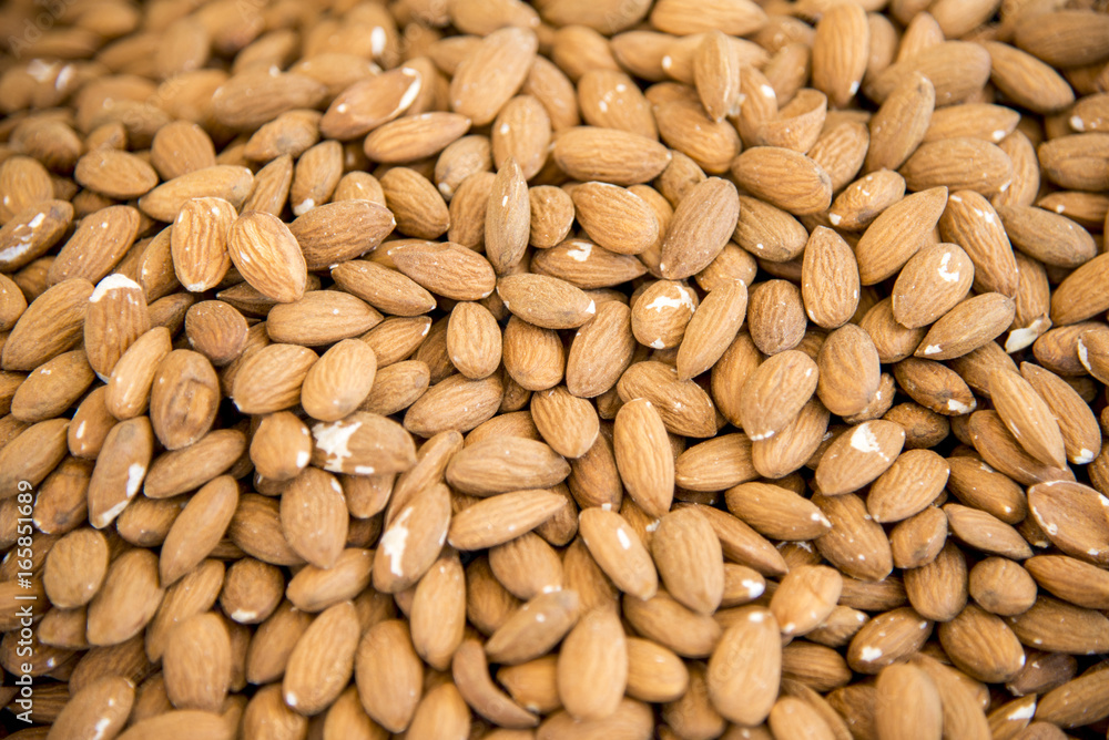 Close-up of almonds nuts