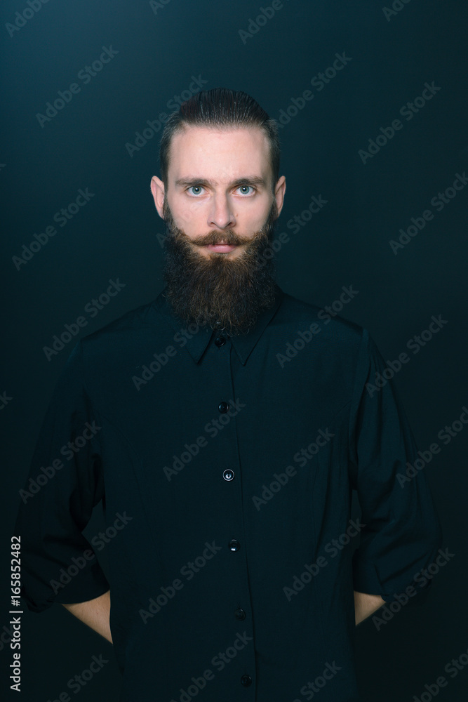 Hipster style bearded man Hipster style bearded man