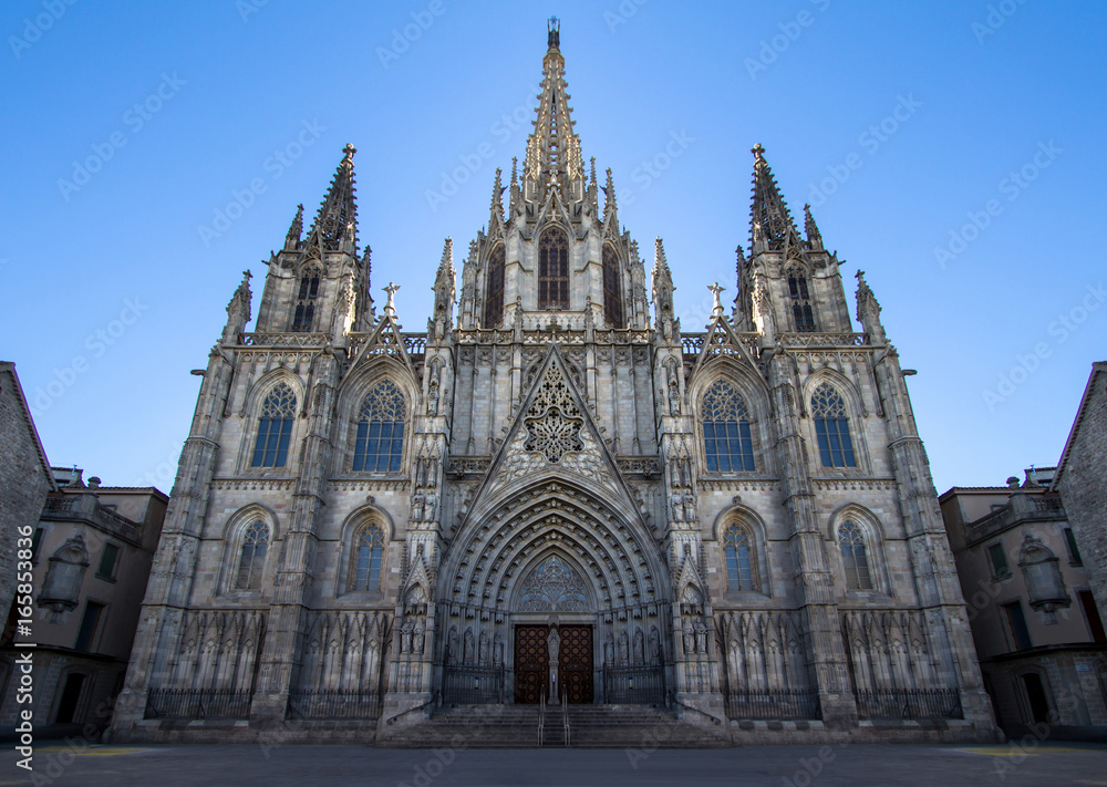 Gothic Catholic Cathedral in Barcelona