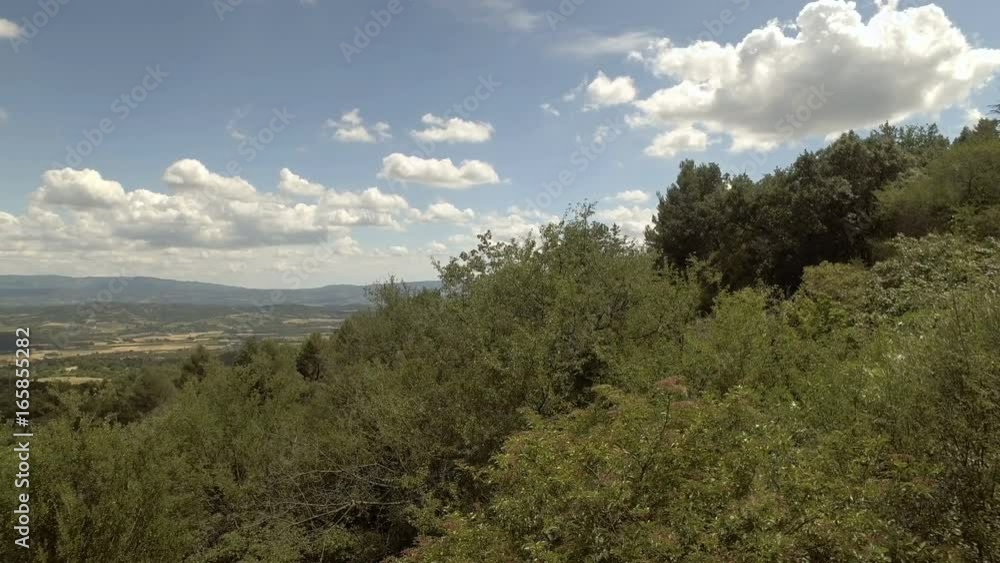 panoramic view of a Luberon region from Roussillon, Provence, France panoramic view of a Luberon region from Roussillon, Provence, France