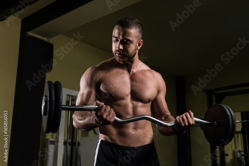 Biceps Exercise With Barbell