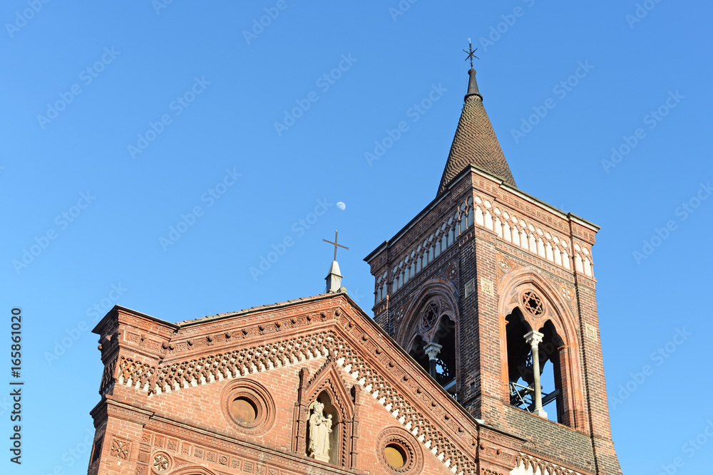 Antique Franciscan church Santa Maria in Strada in the city of Monza, Lombardia, Italy