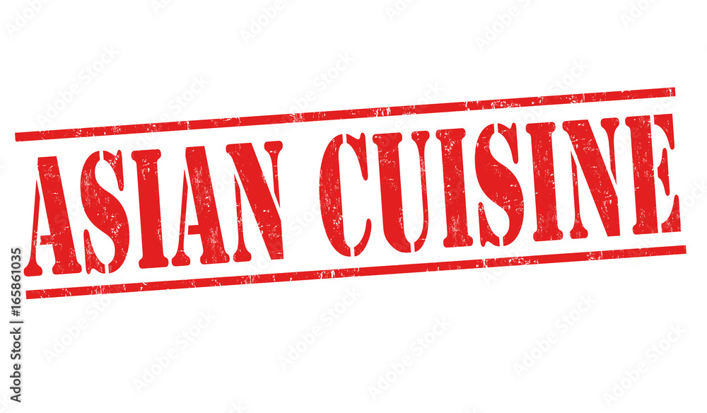 Asian cuisine sign or stamp Asian cuisine sign or stamp