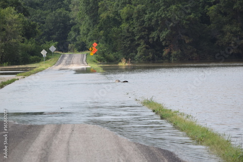 Photo Flooded Road