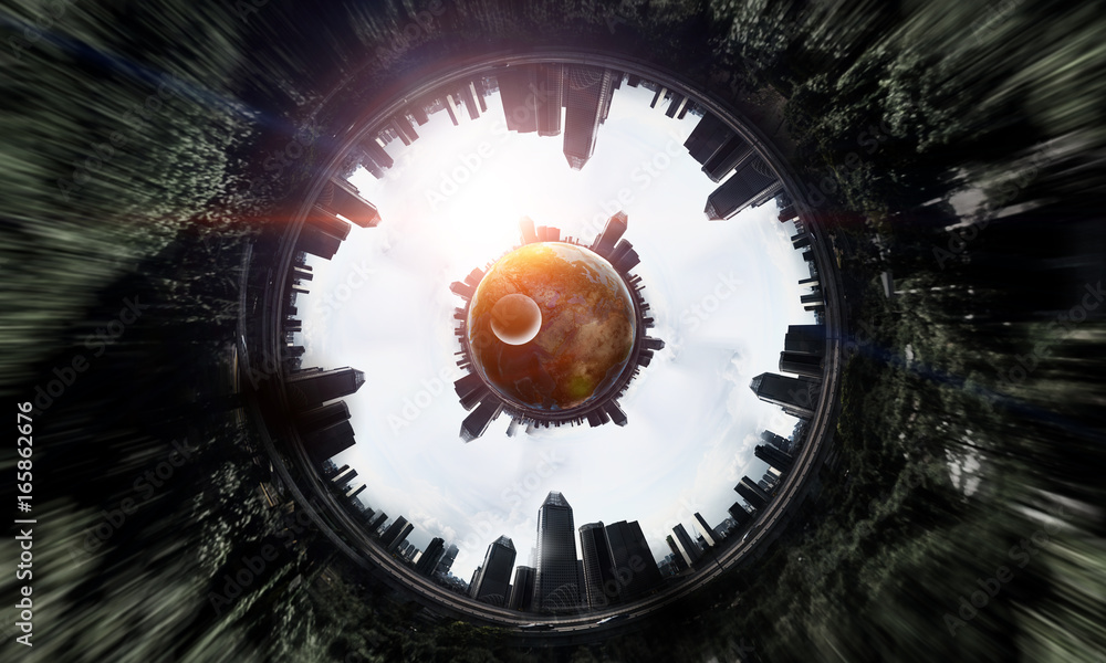 Obraz premium Business center background