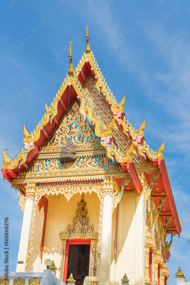 The golden church in daylight and blue sky. The golden church in daylight and blue sky.