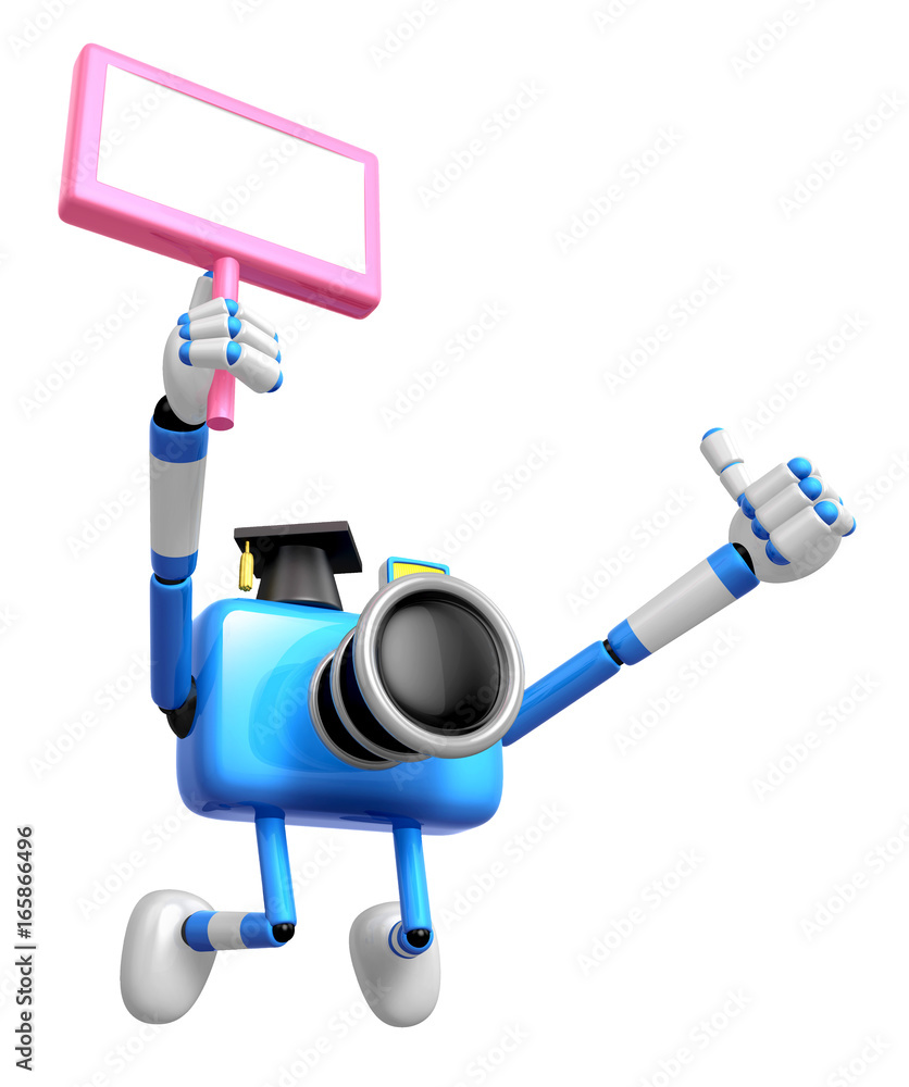 The best gesture of the left hand is taking Master Blue Camera Character. The right hand grasp board. Create 3D Camera Robot Series. The best gesture of the left hand is taking Master Blue Camera Character. The right hand grasp board. Create 3D Camera Robot Series.