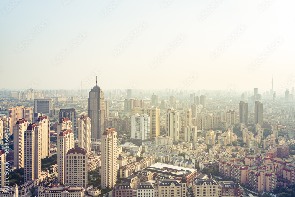 residential district in tianjin downtown,china. residential district in tianjin downtown,china.
