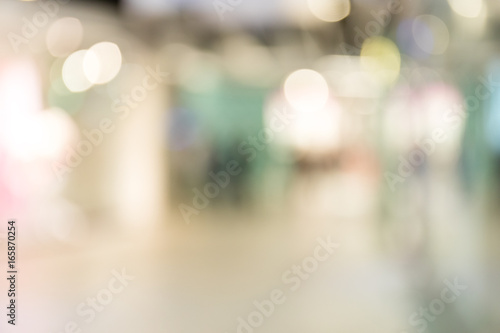 Blur view of shopping mall