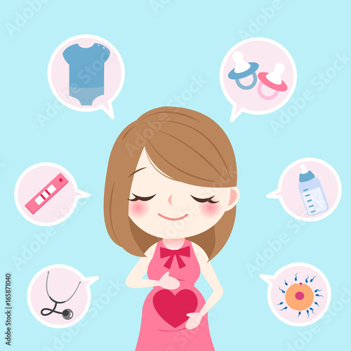 beauty cartoon pregnant