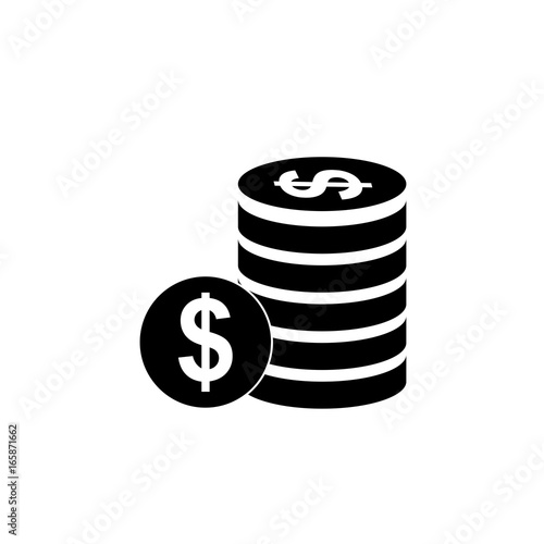 money icon isolated vector