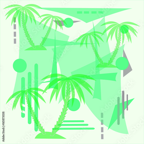 palm abstract illustration 