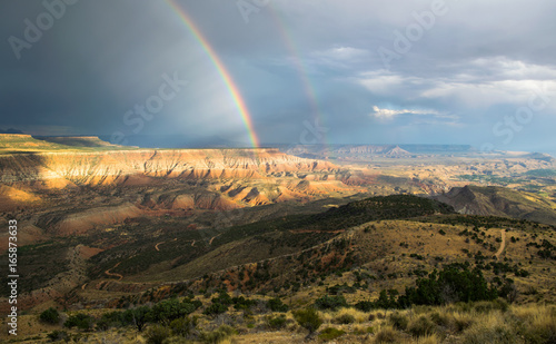 Red Utah desert rainbow