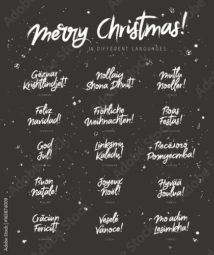 Merry Christmas in different languages