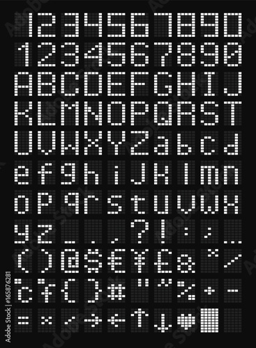 LED Alphabet and Numbers