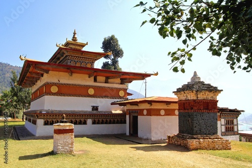 Chimi Lakhang or Chime Lhakhang temple, Buddhist monastery in Punakha District, Bhutan