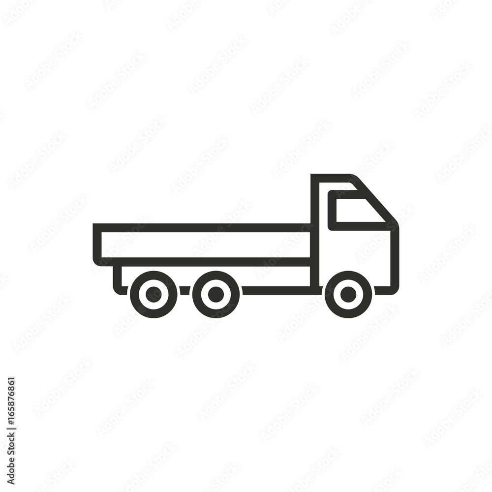 Truck vector icon. Truck vector icon.