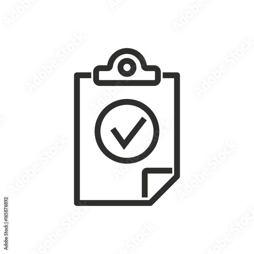 Clipboard vector icon.