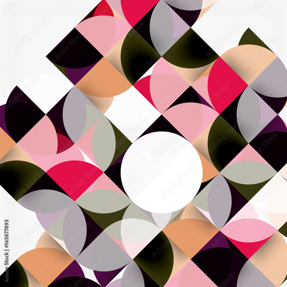 Modern geometrical abstract background circles