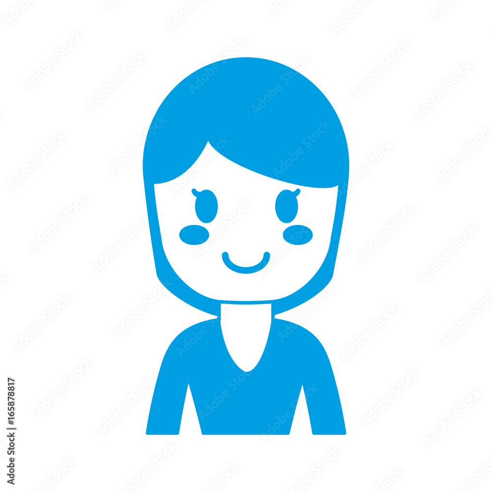 cartoon woman icon