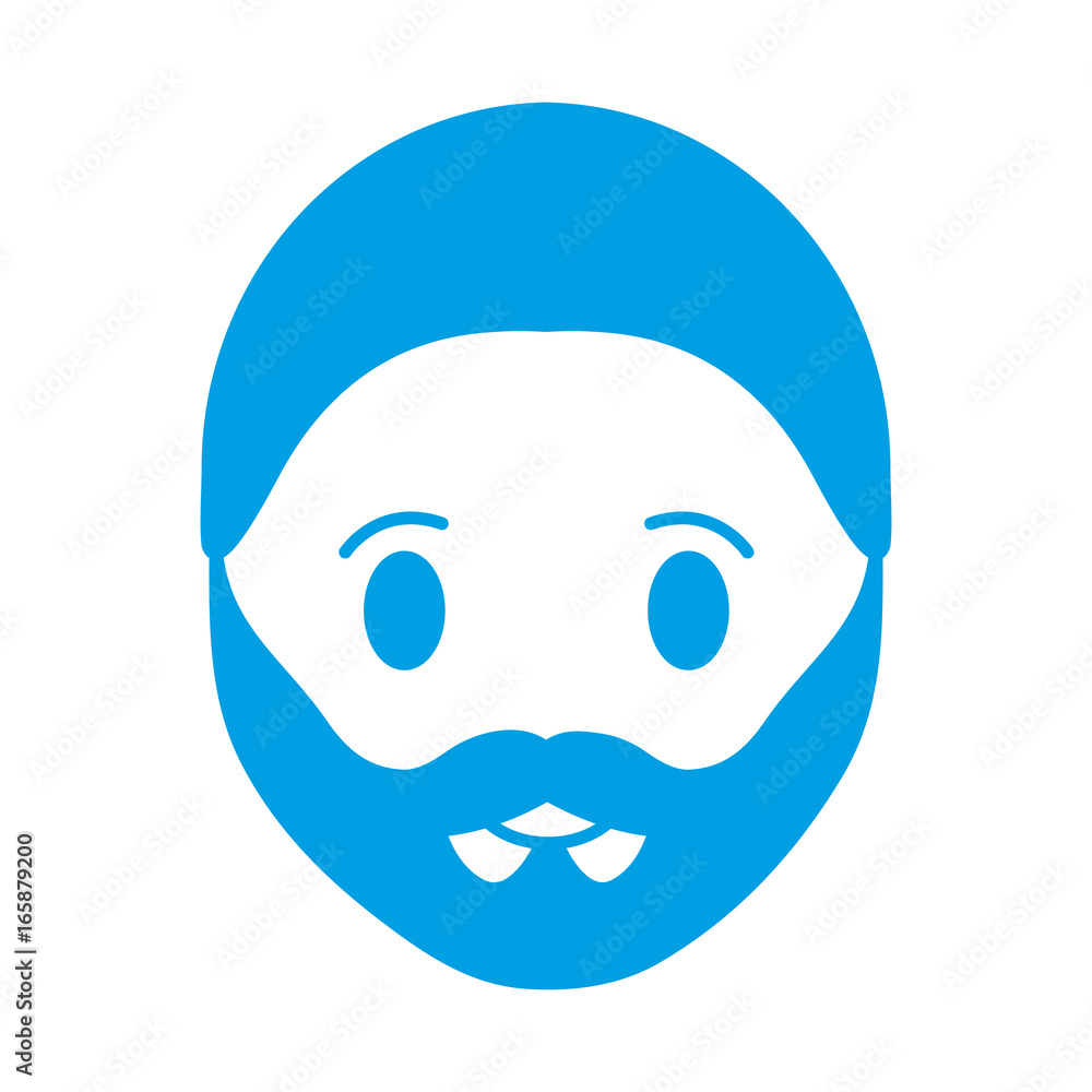 man with beard icon over white background vector illustration man with beard icon over white background vector illustration