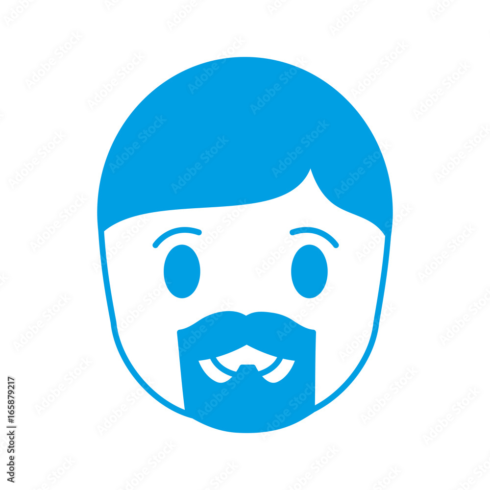 man with beard icon over white background vector illustration man with beard icon over white background vector illustration
