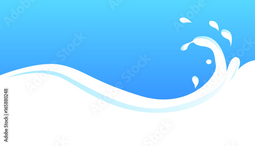 Vector fun bright white background delicious milk