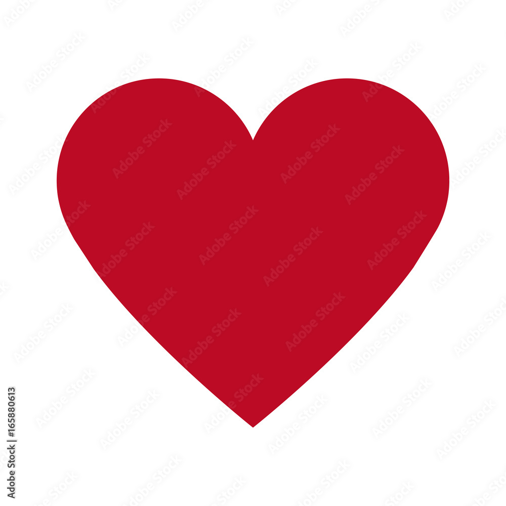 Heart healthy love symbol icon vector illustration