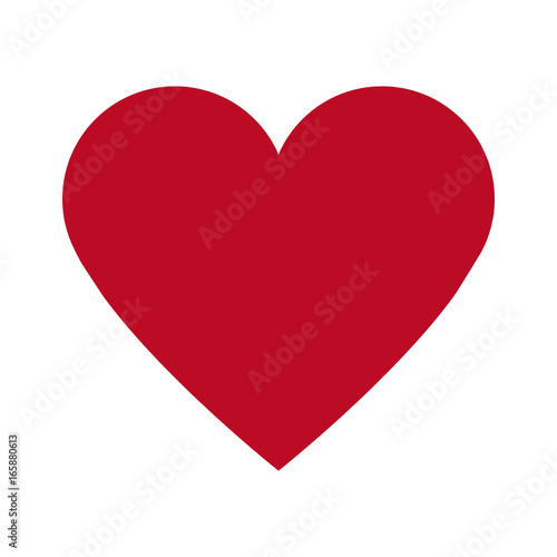 Heart healthy love symbol icon vector illustration