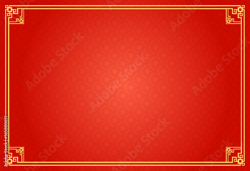 Chinese Traditional Background, The Great Wall Style Frame