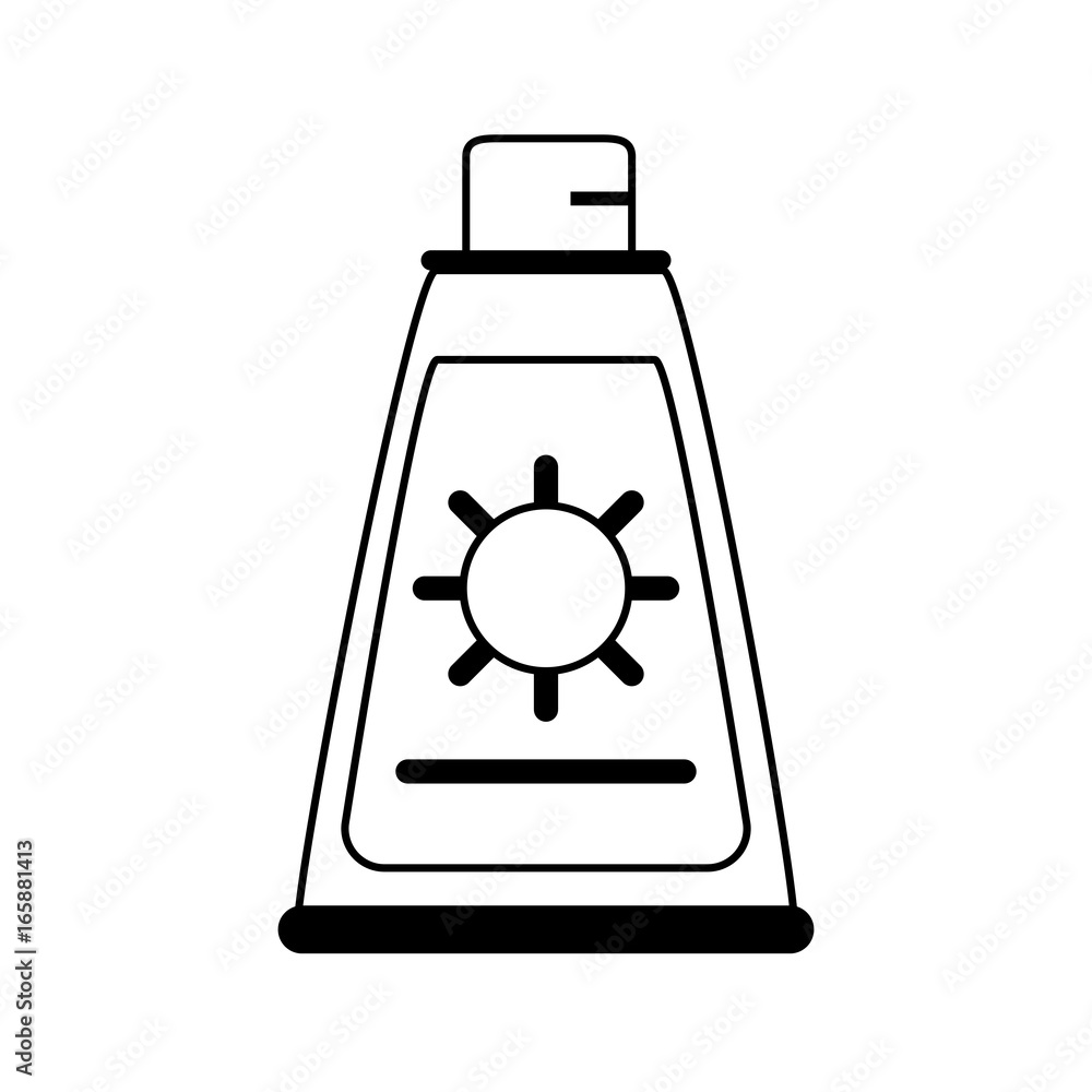 Obraz premium sunscreen or sunblock icon image